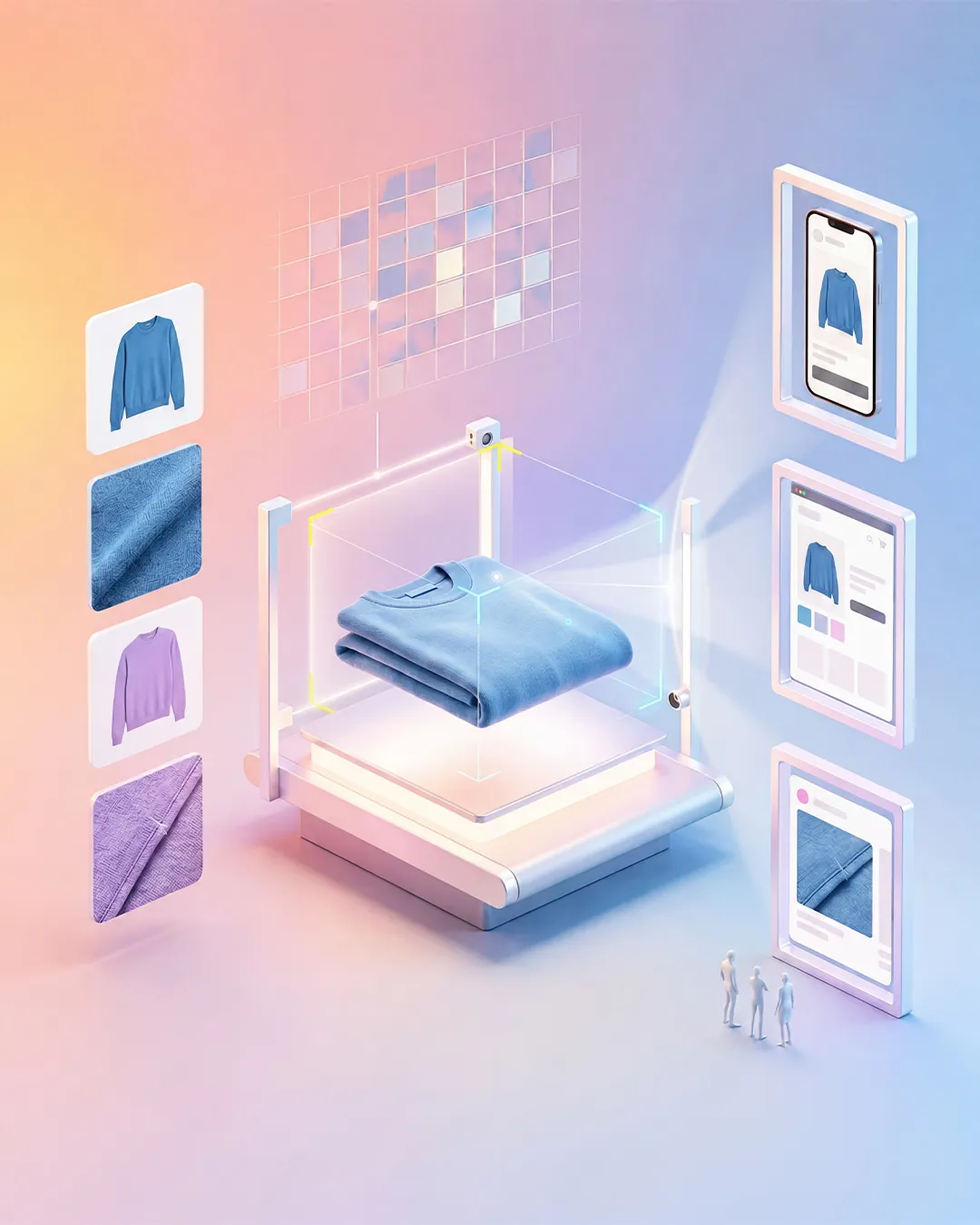 Product data management platform capturing product attributes, images, and specifications for omnichannel commerce