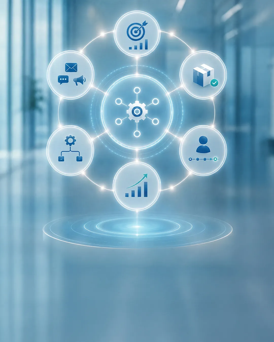 Marketing automation platform connecting campaigns, customer engagement, analytics, and workflow management