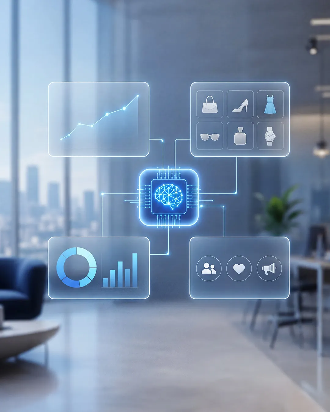 AI-powered retail marketing insights platform analyzing customer behavior, product trends, and campaign performance